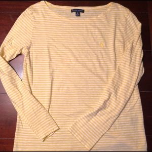 Long Sleeve Striped Ralph Lauren Tee